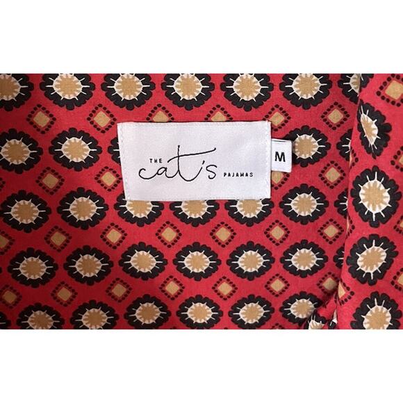 The Cats Pajamas Size Medium Hadley Pajama Shirt Top Print Cotton Comfy - Picture 3 of 7